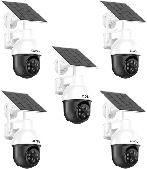 aosu SolarCam D1 SE 5-Pack 3K Solar Security Cameras