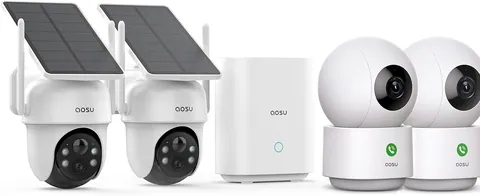 AOSU 2K Security Camera 2-Pack Indoor & Outdoor System