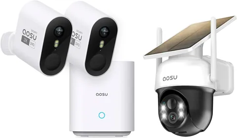 aosu 2K WirelessCam Pro System and SolarCam C9C Kit