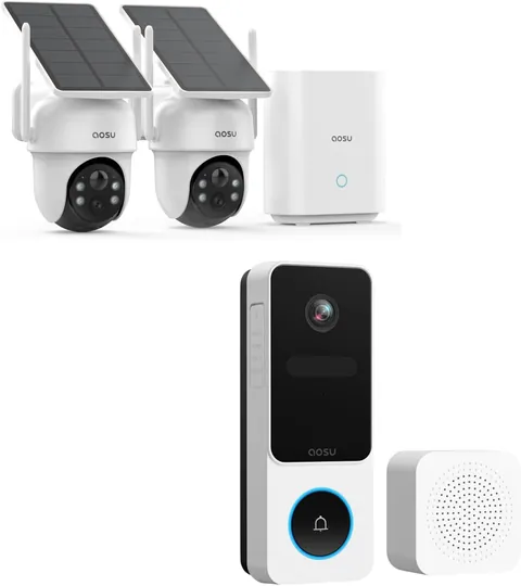 aosu Wireless Security Camera and Doorbell Kit
