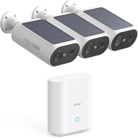aosu 3-Camera Solar Wireless Security System