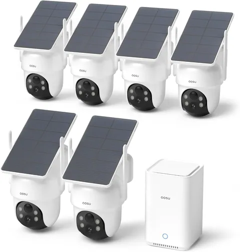 aosu D1 Classic Solar-Powered Wireless Security Camera Kit