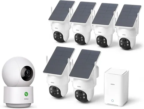 aosu 7-Piece Indoor & Outdoor Security Camera Bundle