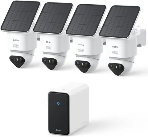 aosu T2 Ultra 4K Solar Security Camera 4-Cam Kit