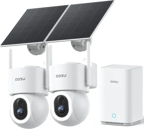 aosu D1 Max 4K Solar Security Camera 2-Cam Kit