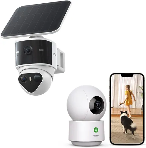 aosu 3K Dual Cam Security System with Indoor Camera