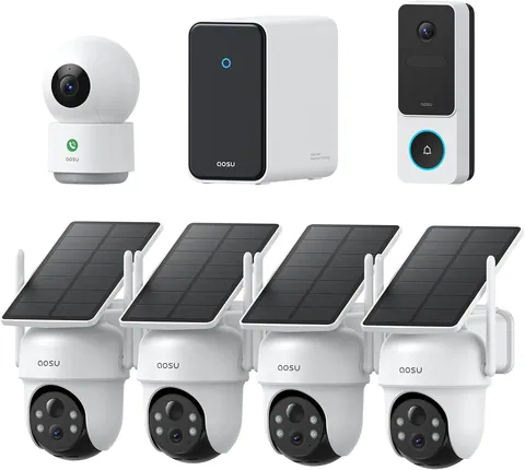 aosu Total-Watch Classic AI 3K Solar Security Camera System