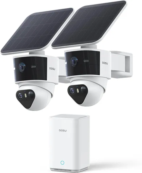 aosu T2 Pro 3K Dual Cam Solar Security Camera Kit